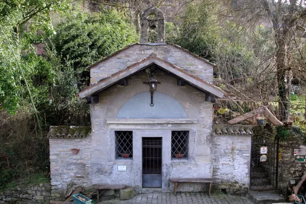 L'Oratorio della Visitazione a Portico di Romagna, uno dei luoghi di culto coinvolti nella rassegna