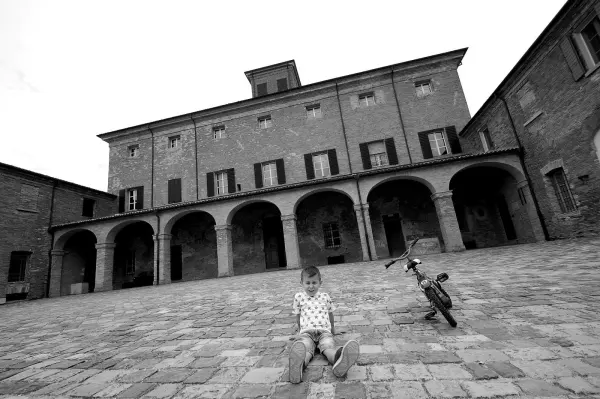 La corte interna di Villa Torlonia