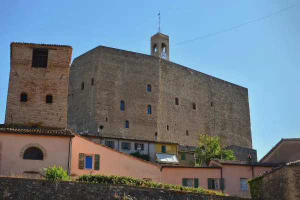 Il luogo: La Rocca Malatestiana di Montefiore Conca, sede di parte del percorso del presepe vivente