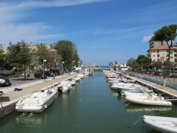Veduta del porto canale di Riccione