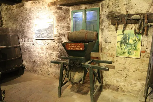 Scorcio delle antiche cantine Zoli dove è allestito il presepe
