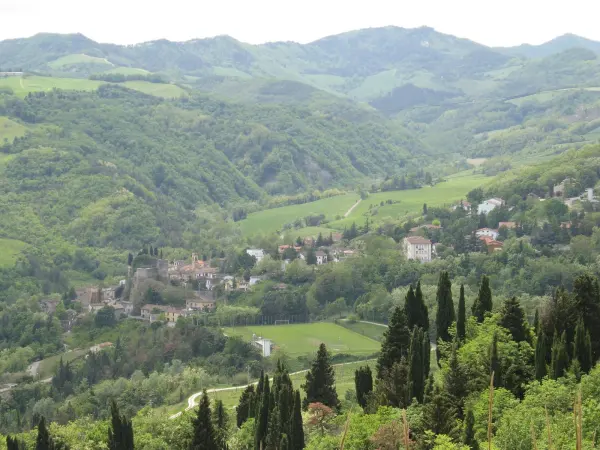 Panorama del borgo di Predappio Alta