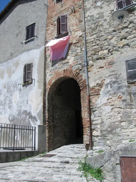L'ingresso del castello di Sant'Agata Feltria