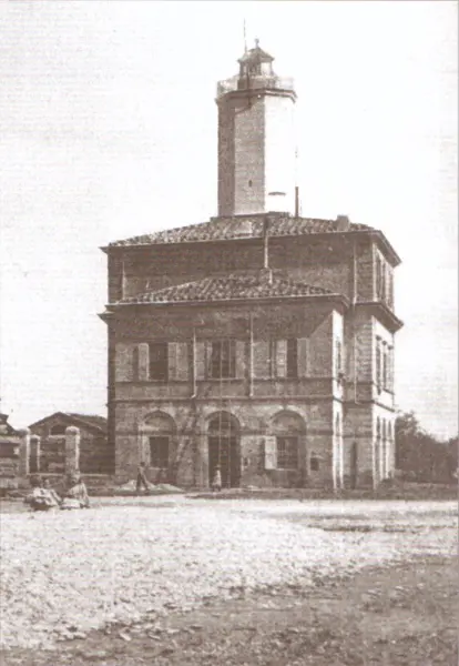 Il faro di Porto Corsini in una fotografia storica