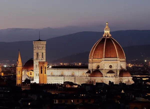 Firenze, il Duomo e Palazzo Vecchio da piazzale Michelangelo