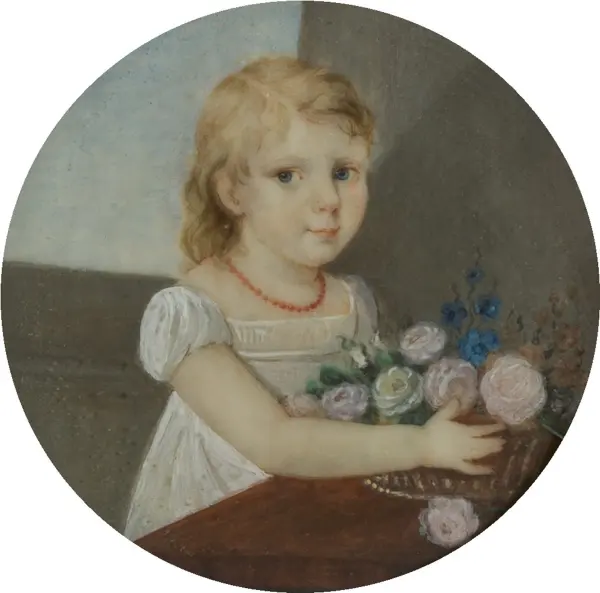 Ritratto di Allegra, la figlia di Lord Byron