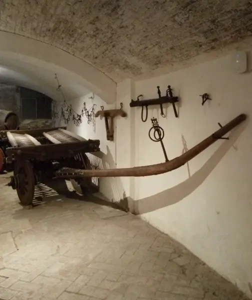 Un carro agricolo romagnolo con la caveja