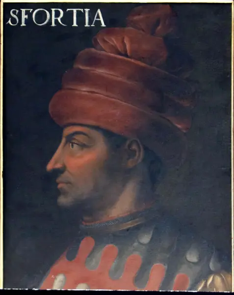 Muzio Attendolo Sforza nel ritratto di Cristofano dell'Altissimo, Uffizi