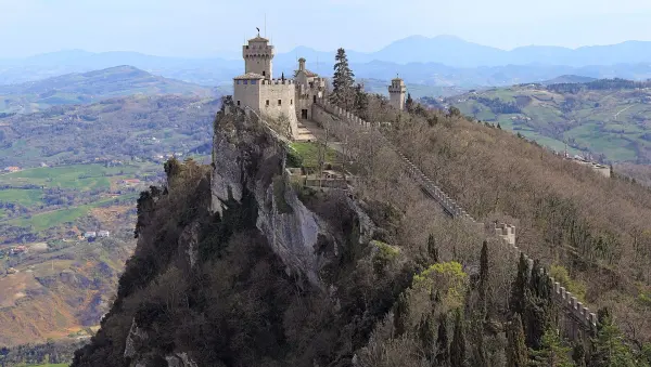 Le torri Cesta e Montale sul Monte Titano, San Marino