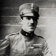 Francesco Baracca in divisa da aviatore
